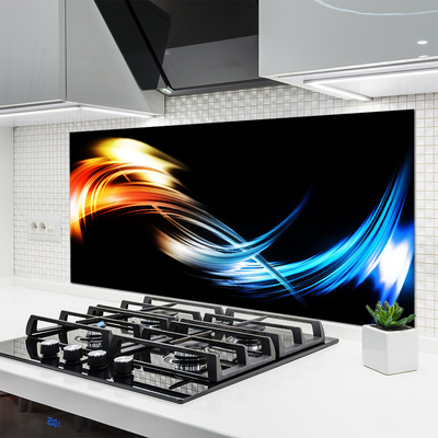 Painel vidro cozinha Arte Gráfica Abstrata