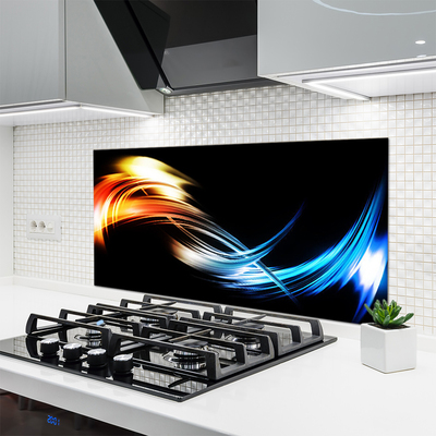 Painel vidro cozinha Arte Gráfica Abstrata