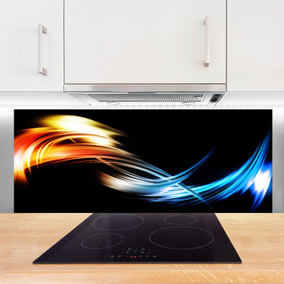 Painel vidro cozinha Arte Gráfica Abstrata