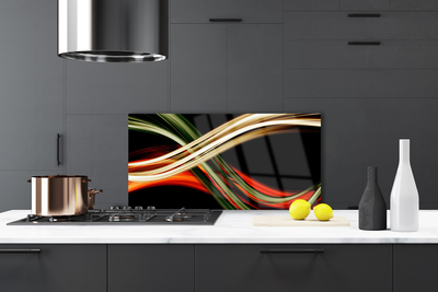 Painel vidro cozinha Arte Gráfica Abstrata