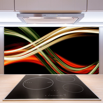 Painel vidro cozinha Arte Gráfica Abstrata