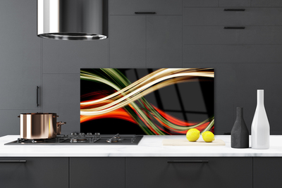 Painel vidro cozinha Arte Gráfica Abstrata