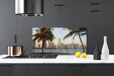 Painel cozinha Palmeiras Trópicos Cidade Mar