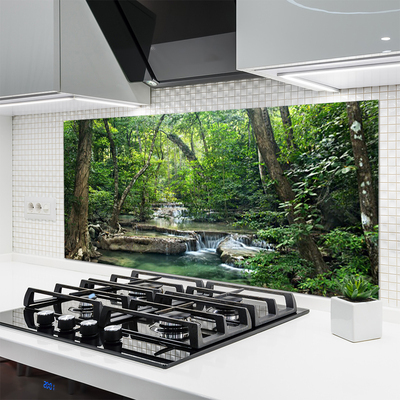 Painel vidro cozinha Floresta Floresta Natureza Natureza