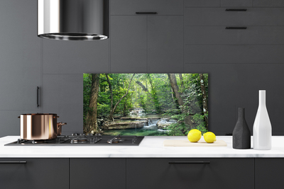 Painel vidro cozinha Floresta Floresta Natureza Natureza