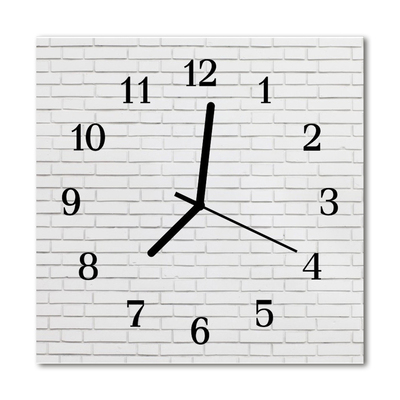 Relógio quadrado Parede de tijolos