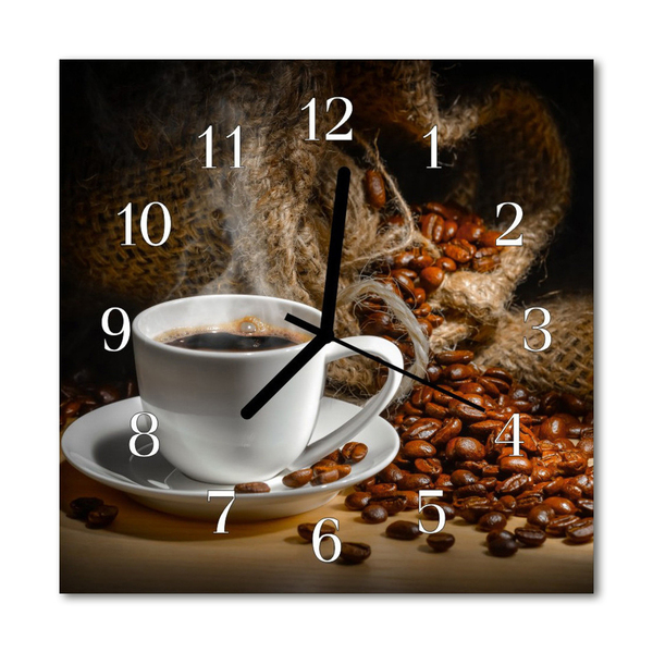 Relógio quadrado Café