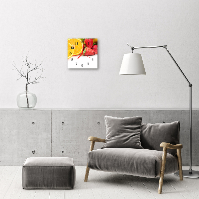 Relógio quadrado Fruta