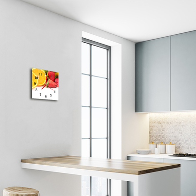 Relógio quadrado Fruta