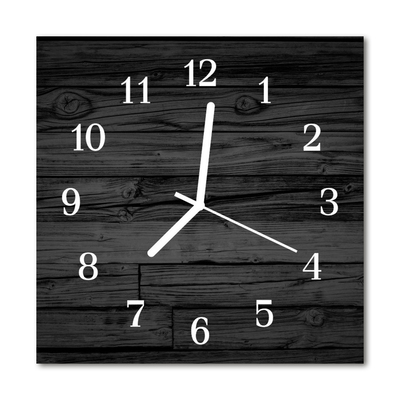 Relógio quadrado Madeira