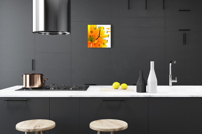 Relógio quadrado Flor