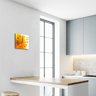 Relógio quadrado Flor