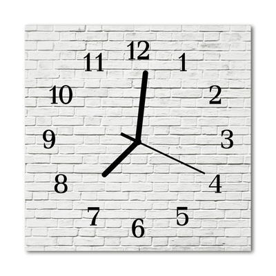 Relógio quadrado Parede de tijolos