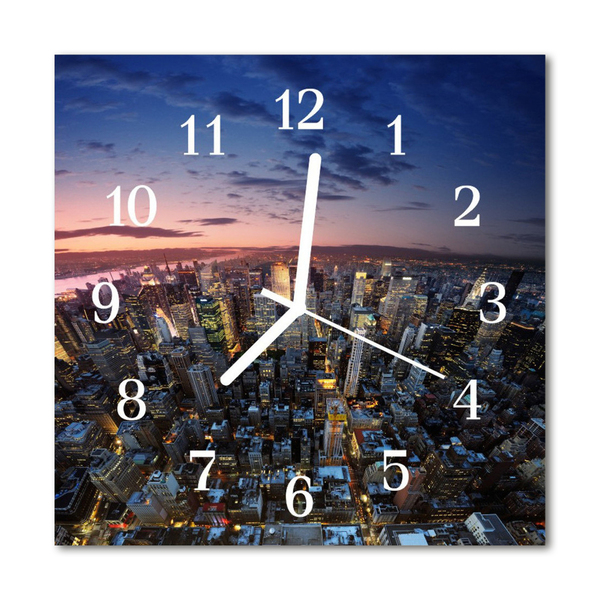 Relógio quadrado Edifícios da cidade