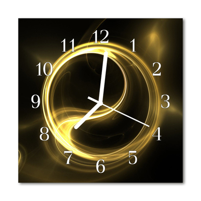 Relógio quadrado Círculo abstrato