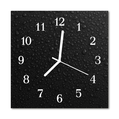 Relógio quadrado Gotas de água