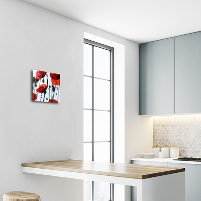 Relógio quadrado Papoula