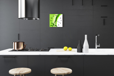 Relógio quadrado Padrão de flores