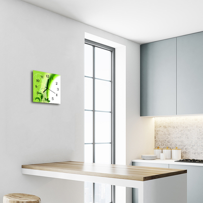 Relógio quadrado Padrão de flores