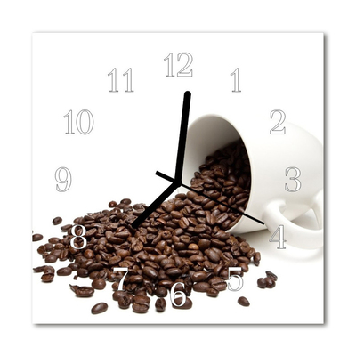 Relógio quadrado Caneca de café