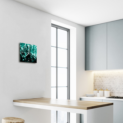 Relógio quadrado Técnica