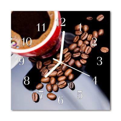 Relógio quadrado Caneca de café