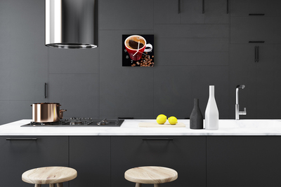 Relógio quadrado Caneca de café