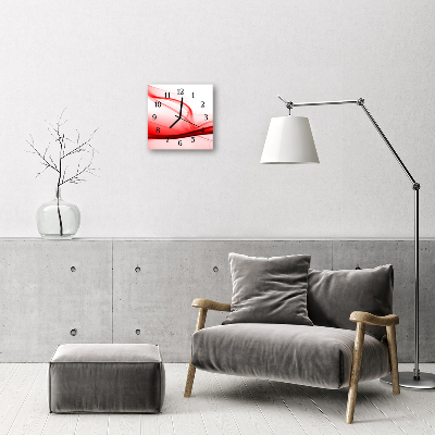 Relógio quadrado Linhas abstratas