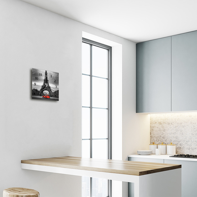 Relógio quadrado Carro da Torre Eiffel