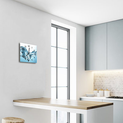 Relógio quadrado Água