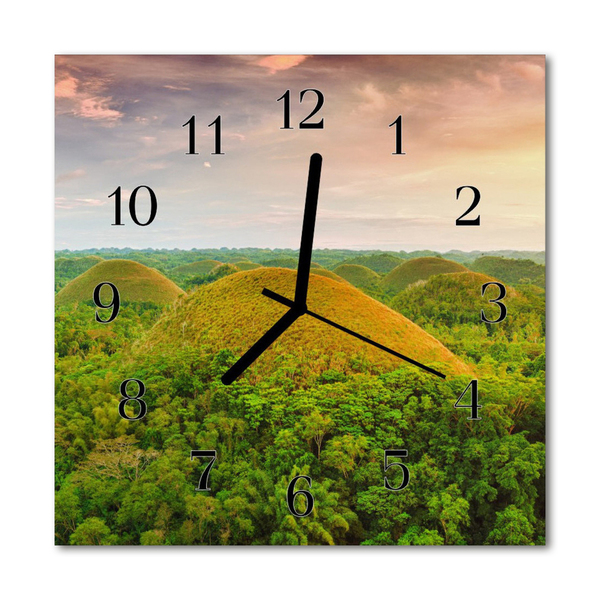 Relógio quadrado Paisagem