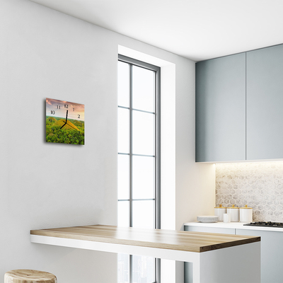 Relógio quadrado Paisagem