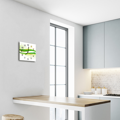 Relógio quadrado Linhas abstratas