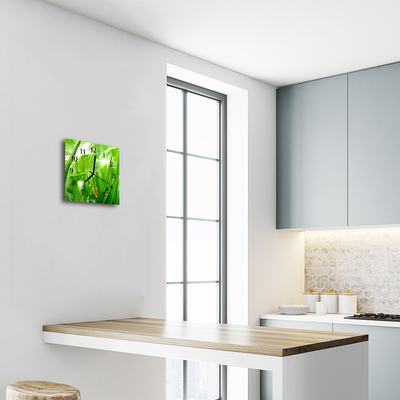 Relógio quadrado Grama