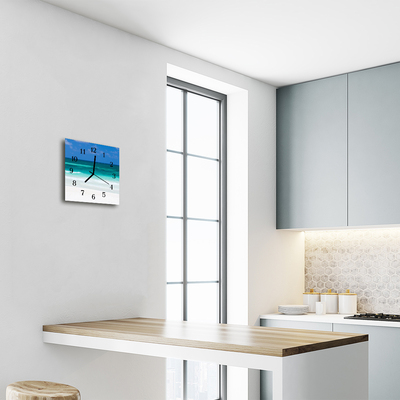 Relógio quadrado O mar na praia