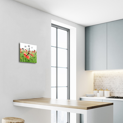 Relógio quadrado Papoulas