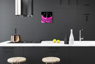 Relógio quadrado Linhas abstratas