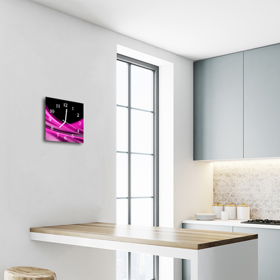 Relógio quadrado Linhas abstratas