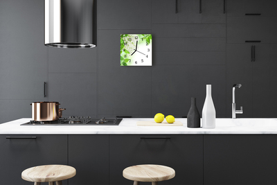 Relógio quadrado Folhagem