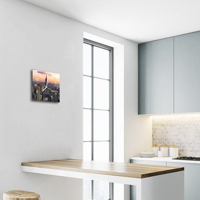 Relógio quadrado Edifícios da cidade