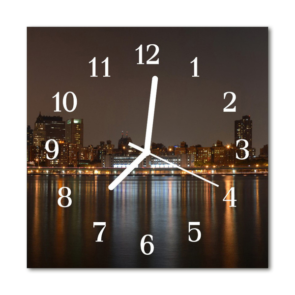 Relógio quadrado Edifícios da cidade