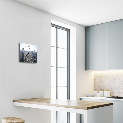 Relógio quadrado Edifícios da cidade