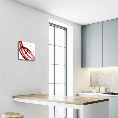 Relógio quadrado Linhas abstratas