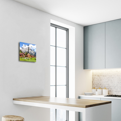 Relógio quadrado Montanhas