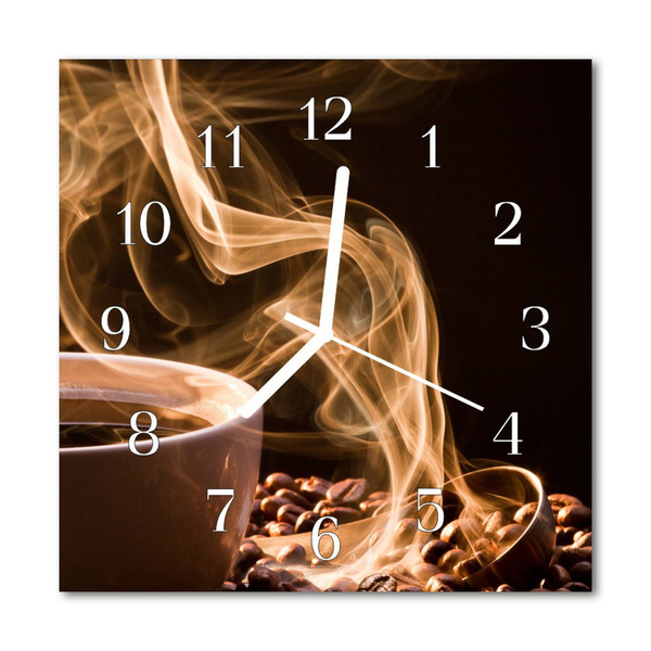 Relógio quadrado Caneca de café