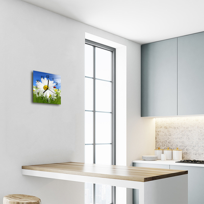 Relógio quadrado Flor joaninha