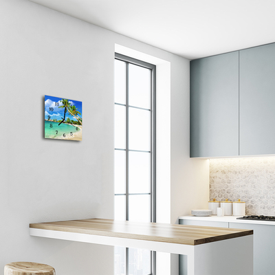 Relógio quadrado Palmeiras de praia