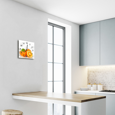 Relógio quadrado Laranjas