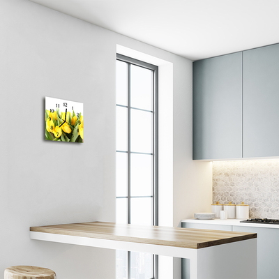 Relógio quadrado Tulipas