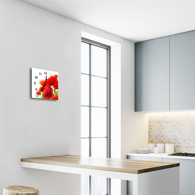 Relógio quadrado Papoulas